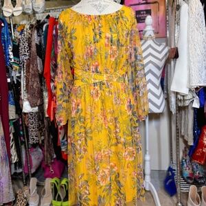 Soft Floral Print Dress